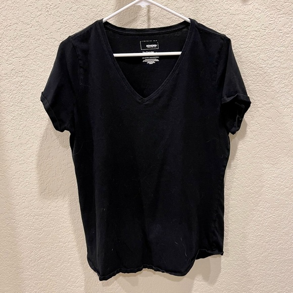 Sonoma Tops - Sonoma Goods For Life The Everyday Tee, Large, Black